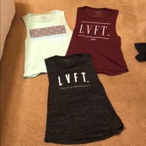 Three Live Fit Tanks